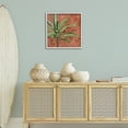 thumbnail image 3 of Stupell Industries Palm on Muted Red Botanical & Floral Painting White Framed Art Print Wall Art, 24 x 24, 3 of 10