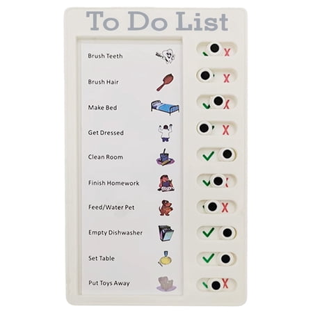 Chore Chart for Kids & Adults, Family Chore Chart with Cards, Reusable Chore Chart for Multiple Kids, Portable & Detachable To Do List Board for RV Travel, Home, School Checklist Planning