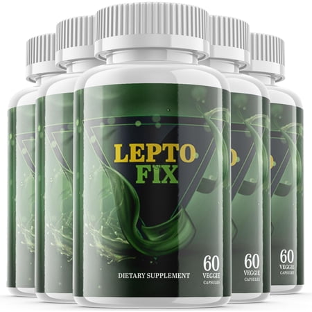 (5 Pack) Leptofix - Keto Weight Loss Formula - Energy & Focus Boosting Dietary Supplements for Weight Management & Metabolism - Advanced Fat Burn Raspberry Ketones Pills - 300 Capsules