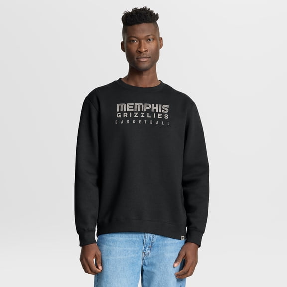 Men's Fanatics Black Memphis Grizzlies Crossover Collection Defensive Rotation Drill Premium Pullover Sweatshirt