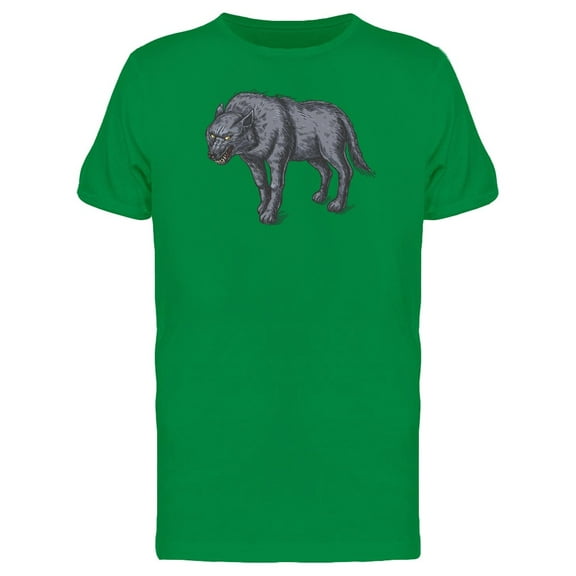 Color Linear  Of The Angry Wolf Tee Men's -Image by Shutterstock