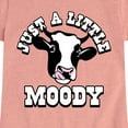 thumbnail image 3 of Instant Message - Just A Little Moody - Toddler & Youth Girls Short Sleeve Graphic T-Shirt, 3 of 6