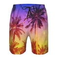 thumbnail image 4 of Naloa Palm Trees at Sunset Men's Beach Shorts, Surfing shorts, Swim trunks, Quick Dry Swim Trunks for Surfing Beach Fun - Large, 4 of 9
