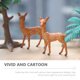 thumbnail image 3 of Estatuas de animales del bosque, juguetes en miniatura, decoración de pasteles, adornos pequeños, 4 piezas, figuras artesanales, decoraciones navideñas, modelos, regalos para niños, PVC, 3 of 6