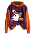 thumbnail image 3 of Halloween Hoodies for Women Cute Pumpkin Printed Ghost Spooky Season Sweatshirts Loose Fit Casual Long Sleeve Pullover Sweaters Fall Winter Y2K Outfits 2025, 3 of 3