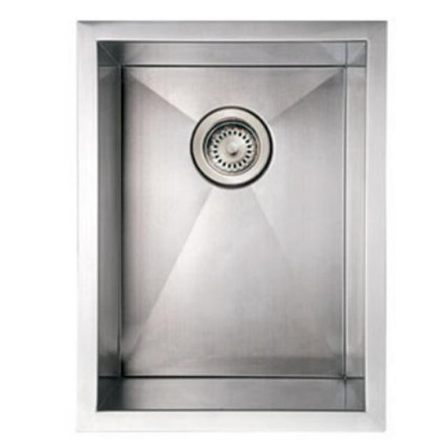 Whitehaus Collection Alfi Commerce WHNCM1520 15 Po Noahs Collection Commerciale Simple Bol Sous-Montée Évier Brossé en Acier Inoxydable