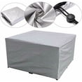 thumbnail image 3 of Protector de muebles de exterior, resistente, 210D, impermeable, tela Oxford, cubierta para patio con revestimiento plateado, diseño resistente al viento para muebles grandes de interior o exterior, 3 of 5