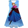 thumbnail image 2 of Vestido de Elsa de Frozen para niñas, disfraz de princesa, Vestidos para niños, Navidad, cumpleaños, fiesta de lujo, verano, nuevo, 2 of 3