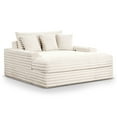 thumbnail image 3 of Furniture of America Cafein Contemporary Chenille Two Arm Chaise with USB Port, White, 3 of 9