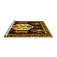 thumbnail image 2 of Ahgly Company Machine Washable Indoor Square Persian Yellow Traditional Area Rugs, 8' Square, 2 of 4