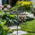 thumbnail image 1 of Veleta de metal, veletas de metal, artesanías hechas a mano, veleta de motocicleta, indicador de dirección del viento para patio, decoración, 1 of 8
