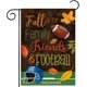 thumbnail image 1 of Bandera de jardín de fútbol con diseño de touchdown de otoño, decorativa para deportes de otoño, 12,5 x 18 pulgadas, 1 of 8