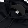 thumbnail image 5 of Chiccall Mens Short Sleeve Hoodie Drawstring Solid Color Breathable Tops Summer Casual Comfy Shirts with Pocket, 5 of 7