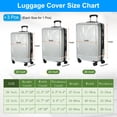 thumbnail image 2 of Unique Bargains 3Pcs Luggage Covers, 20 24 28 Inch Waterproof PVC Suitcase Cover Protectors, Silver-grey, 2 of 6