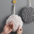 thumbnail image 3 of facefd Hand Towel Ball Soft Hanging Cleaning Cloths Super Absorbent for Kitchen White, 3 of 7