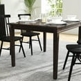 thumbnail image 4 of BizChair 47" Solid Wood Dining Table, Commercial Grade Heavy Duty Rectangle Wood Table for 4, Wenge Matte Finish, 4 of 12