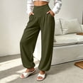 thumbnail image 6 of Khunlpohl Womens Casual Sports Pants Elastic High Waist Yoga Workout Joggers Pant Plain Loose Trousers with Pockets, 6 of 8
