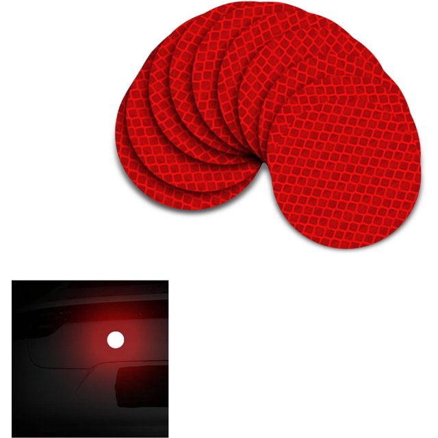 EcoNesxp Autocollants de Véhicule Pièces pour Animaux avec Autocollants Réfléchissants pour Voiture SUV pour Camions Voitures RV Rouges