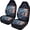 American Flag and Dolphin Design, variant on XYZCANDO Easy to Install Front Seat Covers for Cars Van Vehicle SUV, Breathable Washable Car Seat Covers 2pc Polyester Fabric Turtle Print