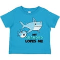 thumbnail image 3 of Inktastic My Grandad Loves Me with Cute Sharks Boys or Girls Toddler T-Shirt, 3 of 5