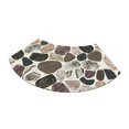 thumbnail image 3 of Abbracc Bathroom Rug Bath Mat Fan Shaped Foot Rug Soft Absorbent Shower Rug Bath Rug Stones, 3 of 9