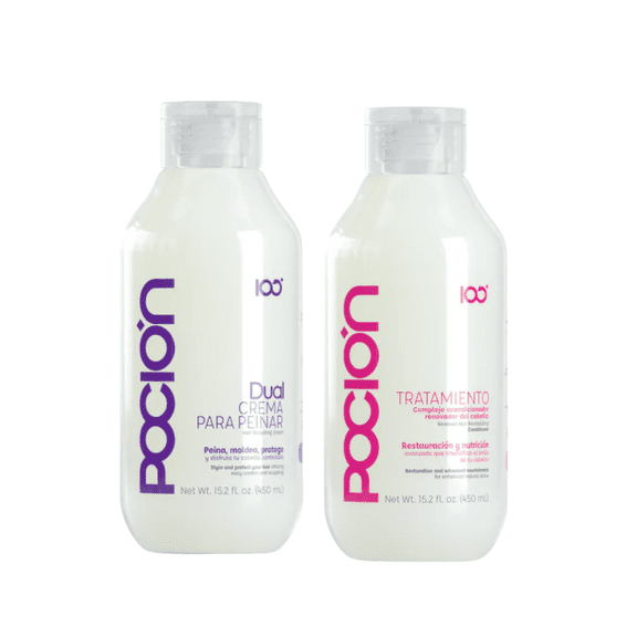 La Poción Tratamiento Capilar Acondicionador de Reparación y Crema de Peinar Dual [450ml]