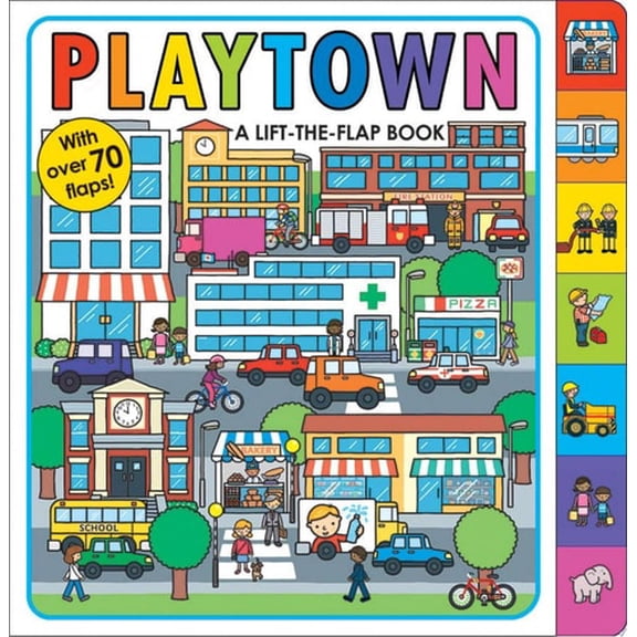 Pre-Owned Playtown : A Lift-The-Flap Book (Board Book) 9780312517373