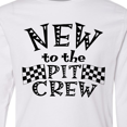 thumbnail image 4 of Inktastic New to the Pit Crew Racing Flags Long Sleeve Youth T-Shirt, 4 of 5