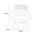 thumbnail image 2 of JUST CLEARANCE Pet Clearance 2 Packs Comfortable Pet Hair Trimmer Comb Elegant Hair Removing Shell Comb Portable Dog Cat Grooming Dressed Hair Comb Grooming Tool, 2 of 6