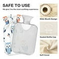 thumbnail image 4 of 2L Hot Water Bottle with Soft Velvet Cover PVC Hot Water Bag for Pain Relief Long-Lasting Warmth Carton Owls, 4 of 8