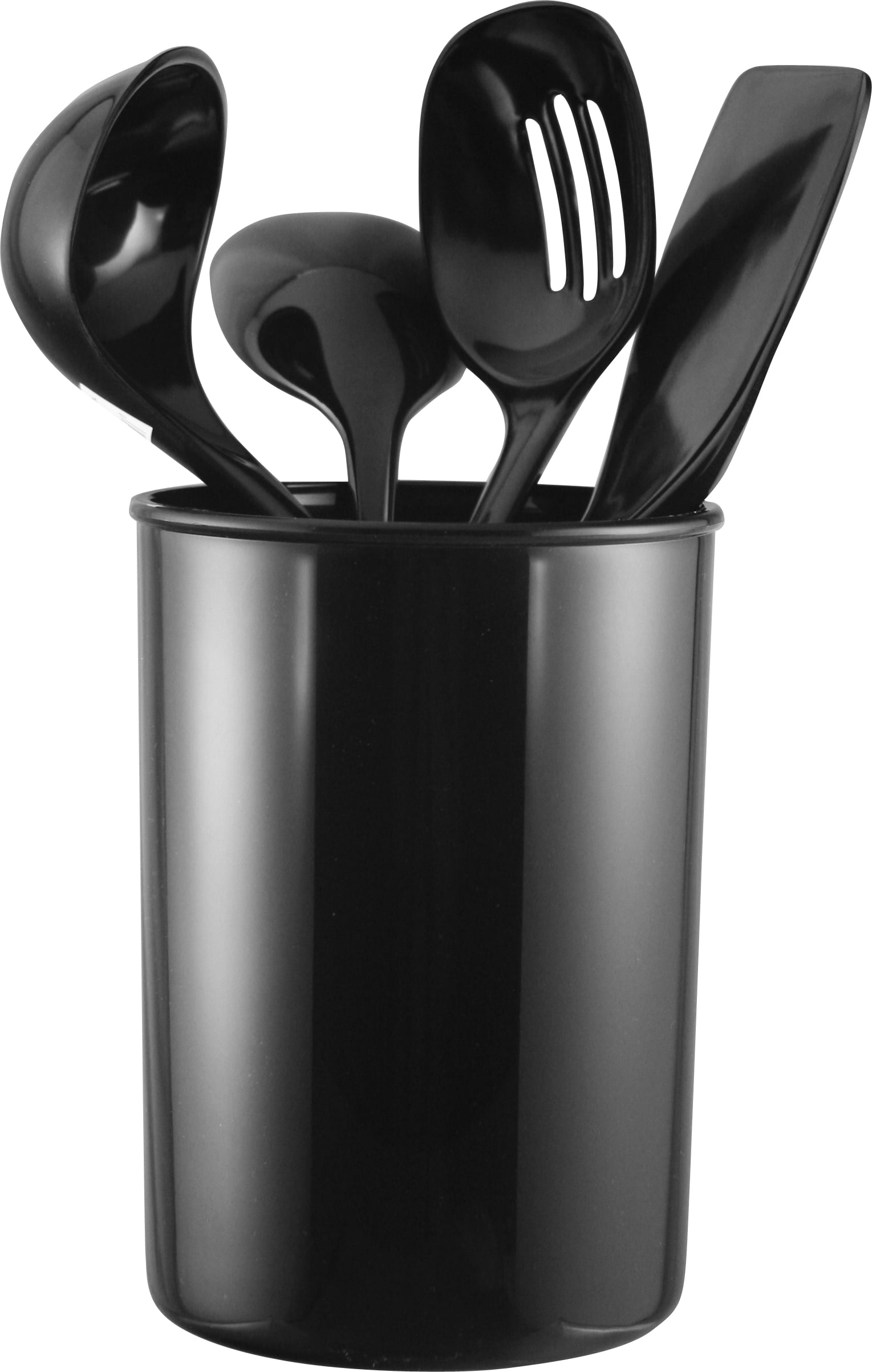 Calypso Basics, 5pc Utensil Holder Set, Black