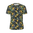 thumbnail image 5 of Wukai Citrus Fruits Elegant Lemons Print Men's Short-Sleeved Mesh T-Shirt,Quick-Dry Short Sleeve Workout T-Shirt-6X-Large, 5 of 8