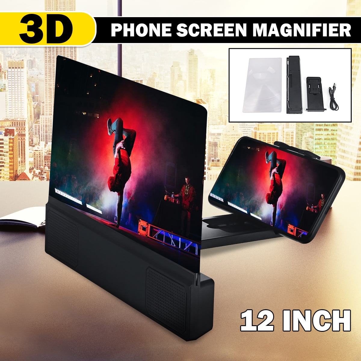12 Inch Universal Foldable Mobile Phone Screen Magnifier