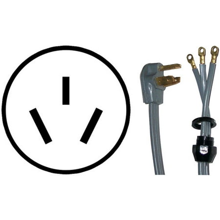 Certified Appliance 90-1060qc 3-Wire Quick-Connect Range Cord, 4', 40A, Closed Eyelet