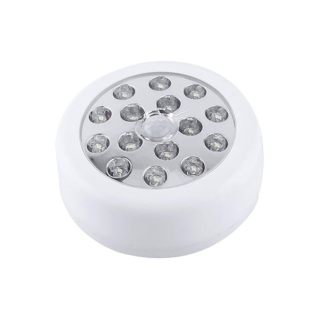 Lámpara Montada En La Pared Con Sensor Infrarrojo De Movimiento Sensible PIR Inalámbrico Automático De 15 LED, Color