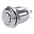 thumbnail image 2 of Interruptor De Botón, 12 Mm Círculo LED Interruptor De Botón Momentáneo De Metal Resistente Al Agua Interruptor De Botón Momentáneo De Alto Descarga 4 Pines 1NO LED, 2 of 3