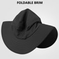 thumbnail image 3 of UPF 50+ Foldable Brim Water-Resistant Sun Bucket Hat with Laser Perforated Mesh Adjustable for Men Women Outdoor, 3 of 7