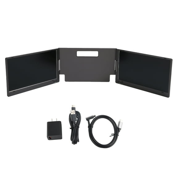 Laptop Dual Screen,Triple Portable Monitor 14in Laptop Screen Extender Triple Portable Monitor Enhanced Durability