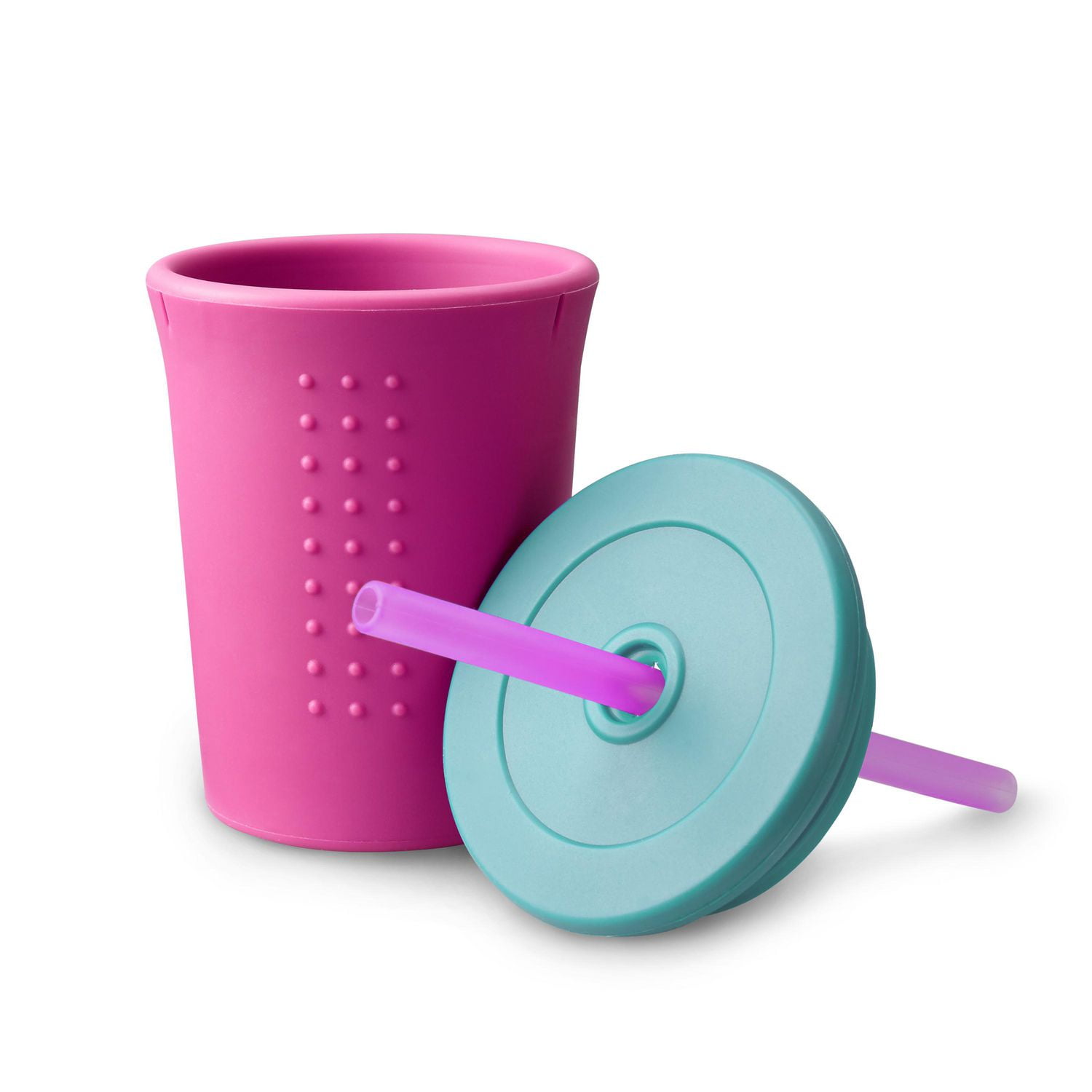 Tasse de paille GoSili, 12 oz. Baie/Mer