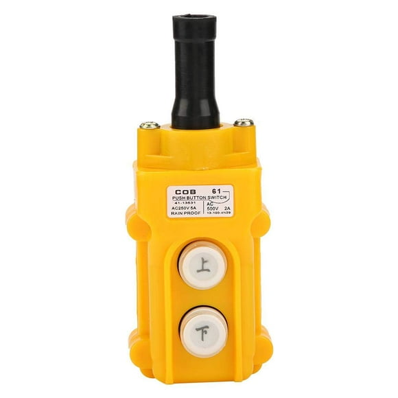 Crane Hoist Control, Crane Chain Hoist Push Button Switch Lifting Pendant Rainproof Controller