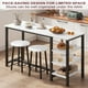 thumbnail image 2 of Yeshouse Juego de mesa y sillas de bar de 3 piezas, compacto y ahorra espacio, con estantes grandes, ideal para cocinas, apartamentos pequeños, oficinas y desayunadores, 2 of 6