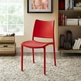 thumbnail image 4 of Modway Hipster Dining Side Chair in Red, 4 of 4