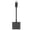 Black, variant on YAHHU 2 in 1 Type C to Type C Audio Adapter Type C to AUX Jack with USB C PD 60W Fast Charging Adapter, Black, 5.9 inches / 15 cm