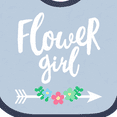 thumbnail image 3 of Inktastic Flower Girl with Arrow and Flowers Gift Baby Girl Bib, 3 of 3