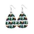 thumbnail image 2 of Pendientes HUOGUO con forma de gota verde para el Día de San Patricio para mujer, 2 of 2