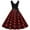 Multicolor, variant on Pntutb Womens A Line Flare Vintage Dress Prom Swing Sleeveless Polka Dot Print Party Dress