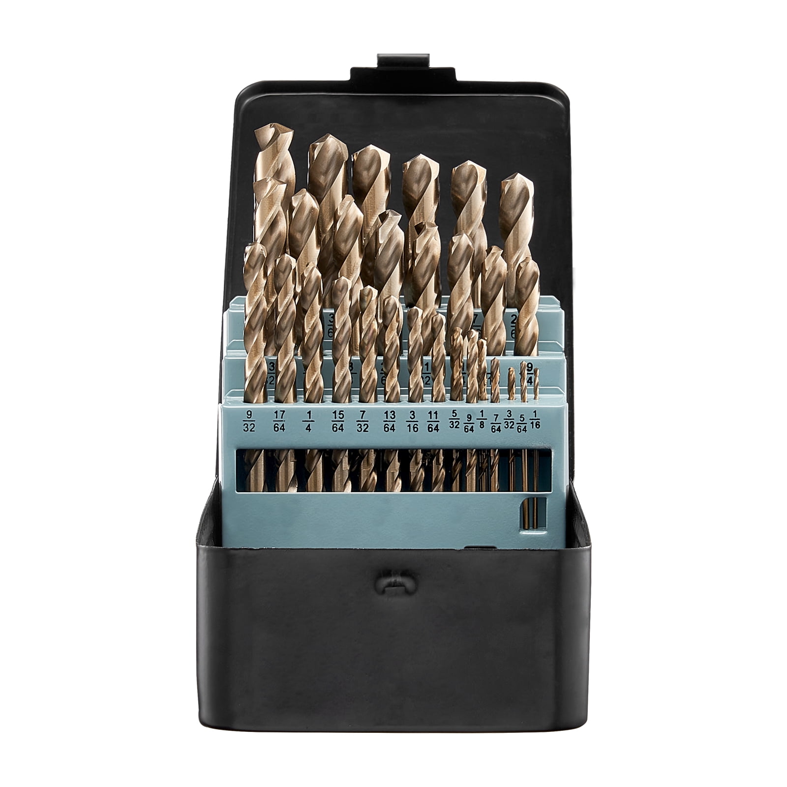 KFFKFF 29-Piece Cobalt Drill Bit Set, M35 High-Speed Steel with Storage Case, Suitable for Metal, Stainless Steel, Aluminum Alloy, Wood, and Plastic, Ideal for Professional Tasks and DIY Projects