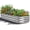 Silver, variant on Oval Raised Garden Bed, 5 x 2 x 1FT, Galvanized Steel Planter Box with Wave-Shaped Metal Panels for Outdoor Flower,Tree,Herb & Vegetable Garden (Silver, 60X24X12 inches)