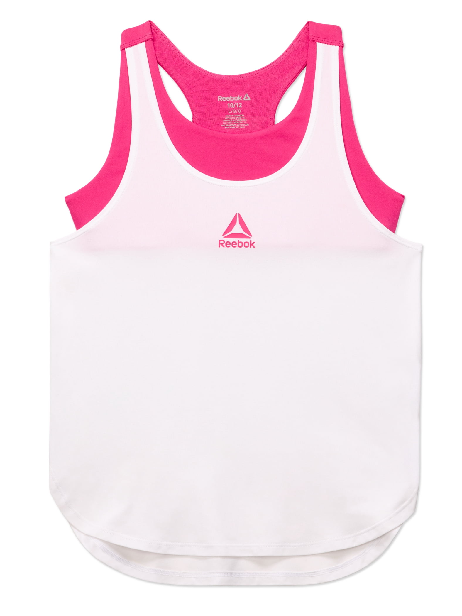 Reebok Girl's Starter Tank Top with Built-In Bra, Sizes 4-18
