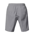 thumbnail image 5 of Men’s Cotton Linen Casual Shorts Beach Vacation Sports Cool Summer Bottoms, 5 of 5